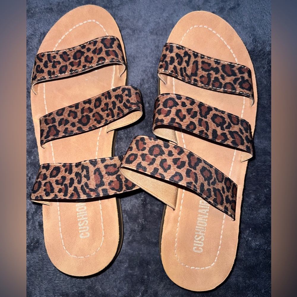 Cheetah Print Sandals